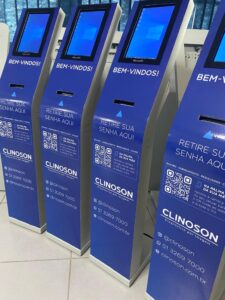 totem de senhas de atendimento