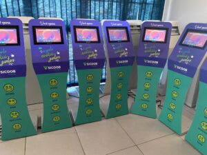 Totem de pesquisa de satisfação