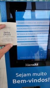 totem de senhas