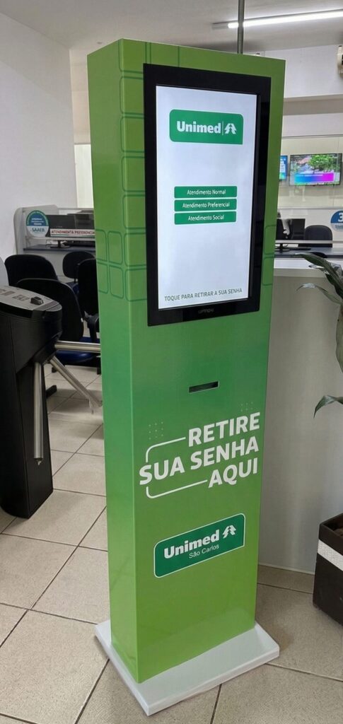 totem de senhas touch