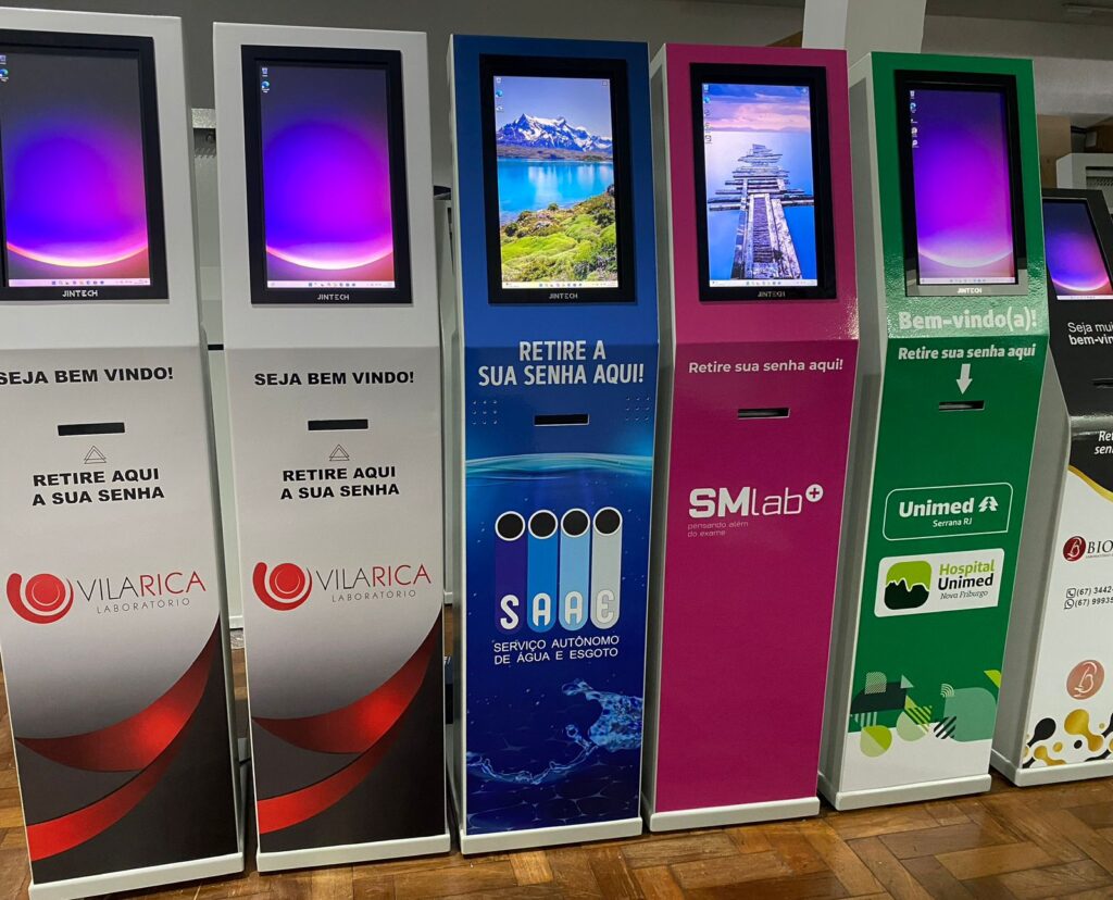 totem touch imprimir senha
